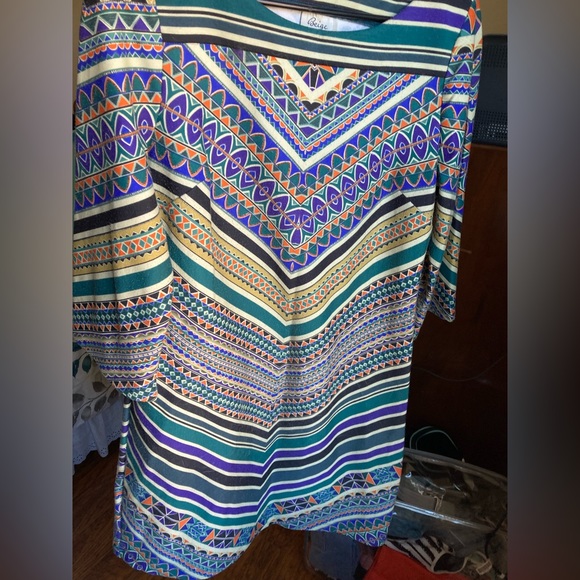 Patterned & Colorful Dress size 8 - Picture 3 of 6